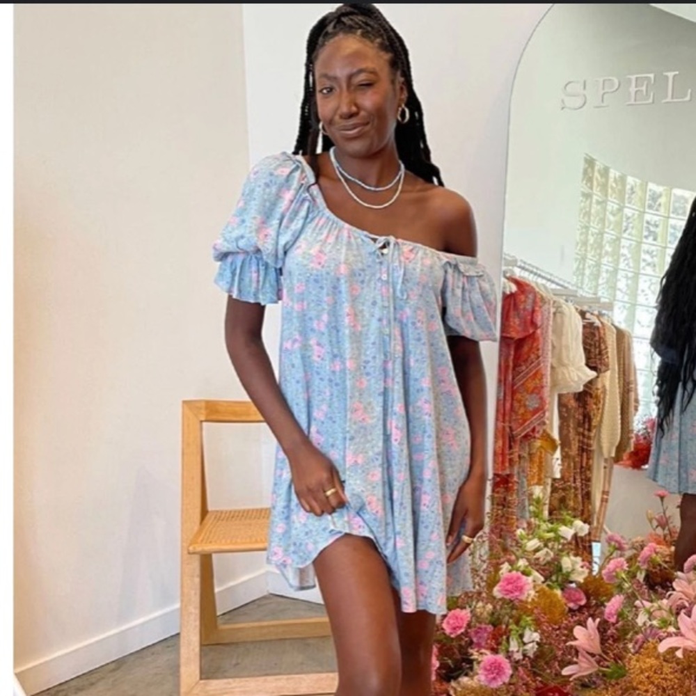 SPELL & The Gypsy Collective Dolly Mini Dress Size Medium